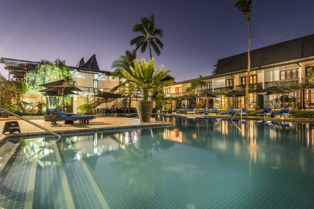 เดอะ วอริค ฟิจิ รีสอร์ต Hotel Korolevu  ภายนอก รูปภาพ The pool at the hotel